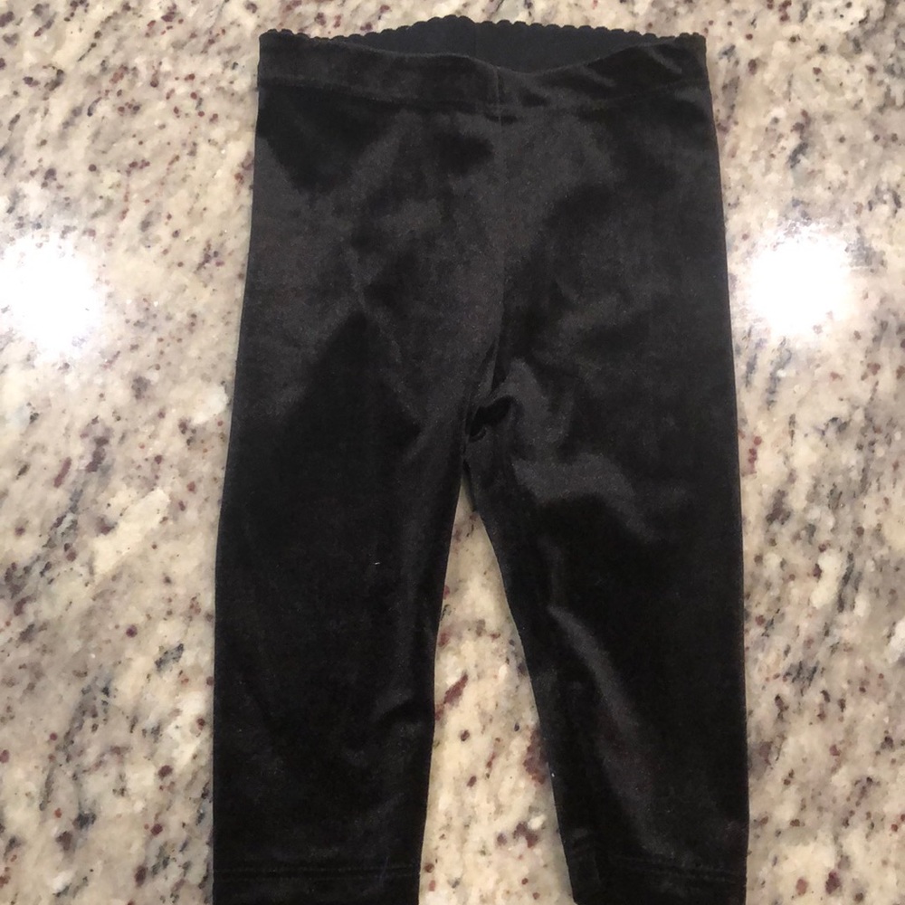 H&M velour black leggings